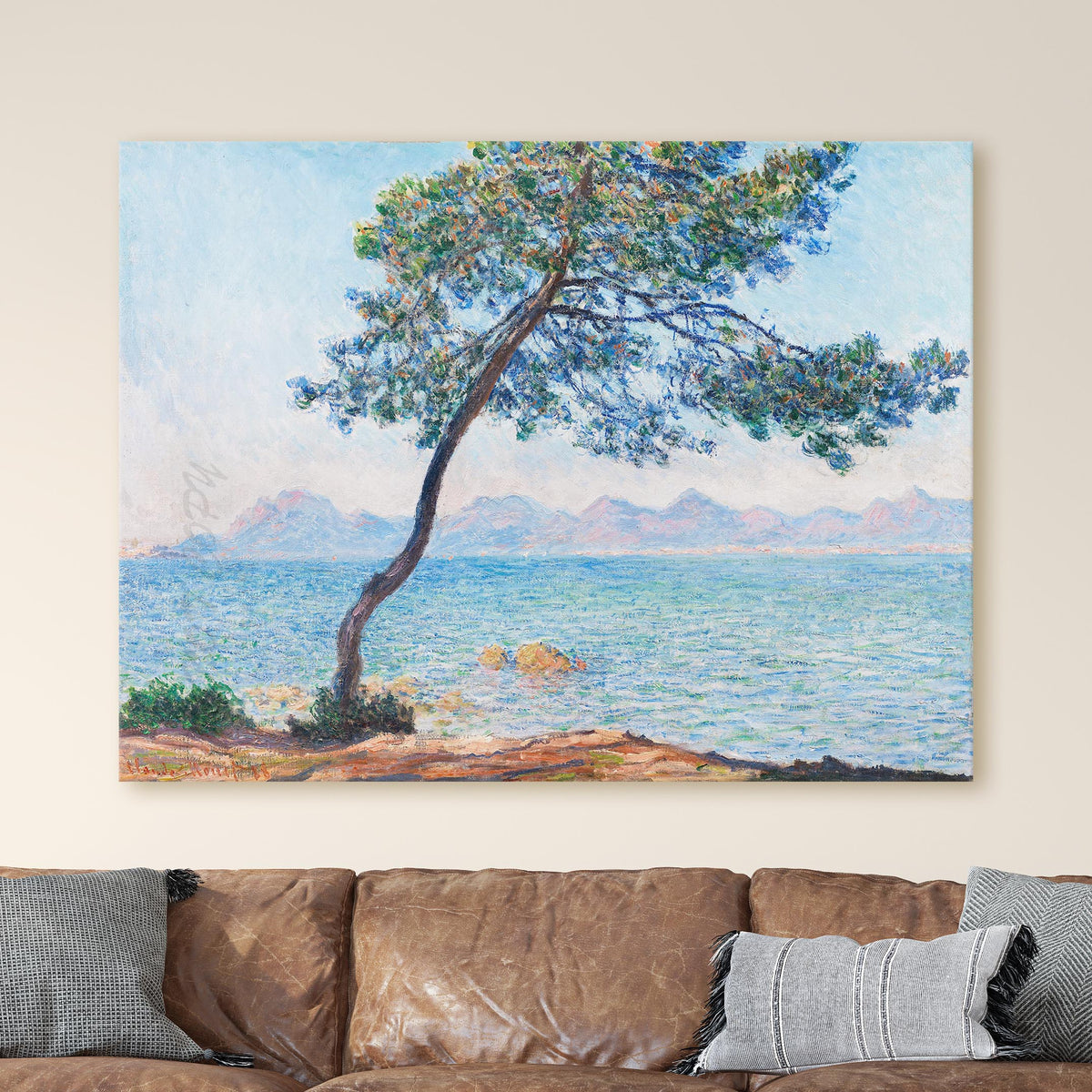 Antibes - The Esterel Mountains (1888) by Claude Monet