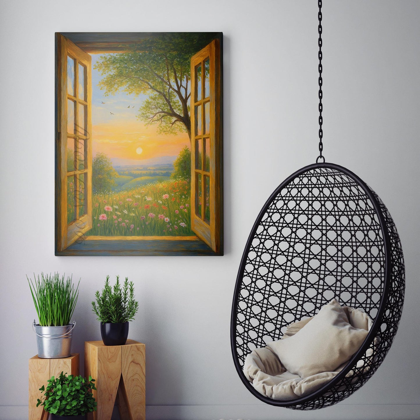 Open Window To The Meadow