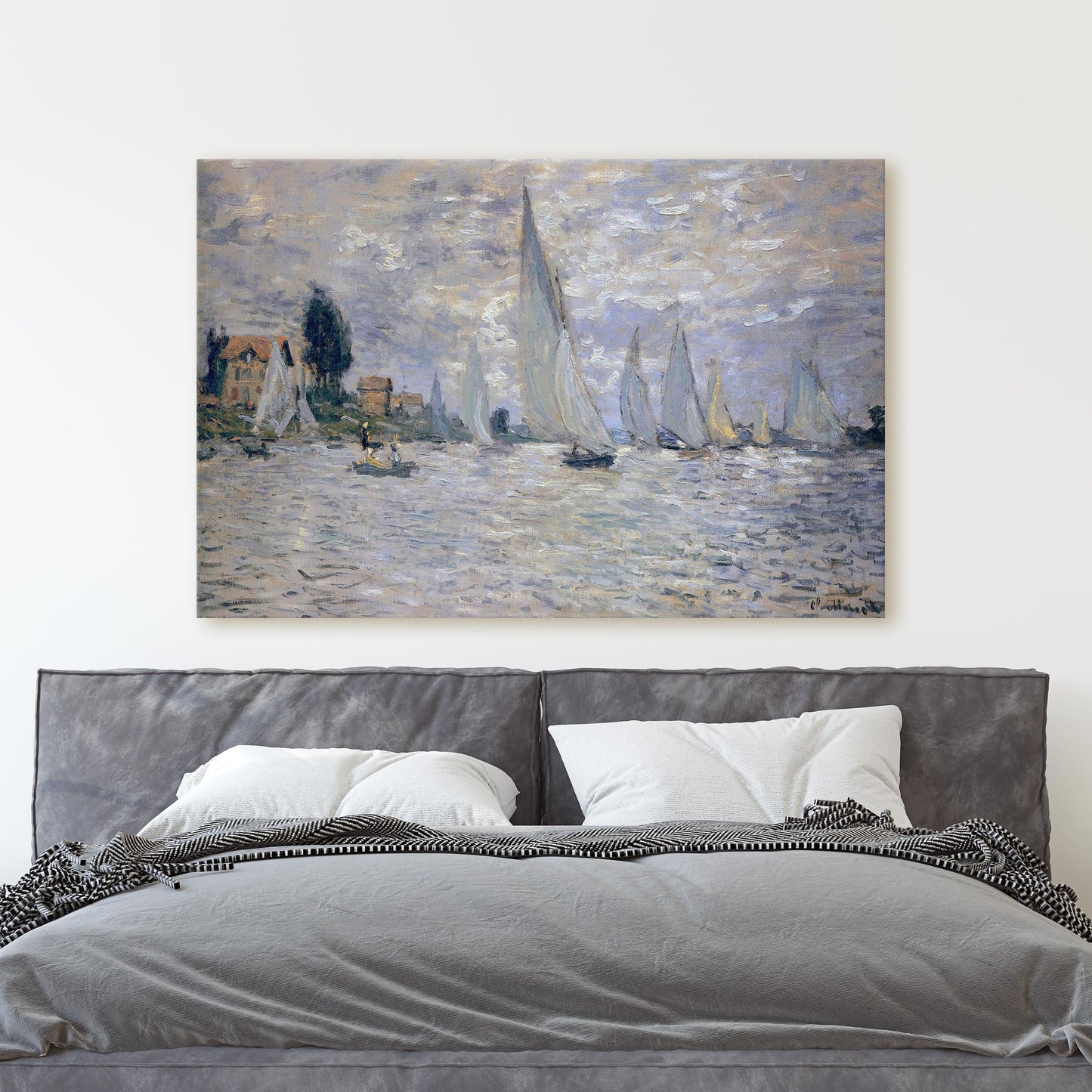 The Boats Regatta at Argenteuil by Claude Monet