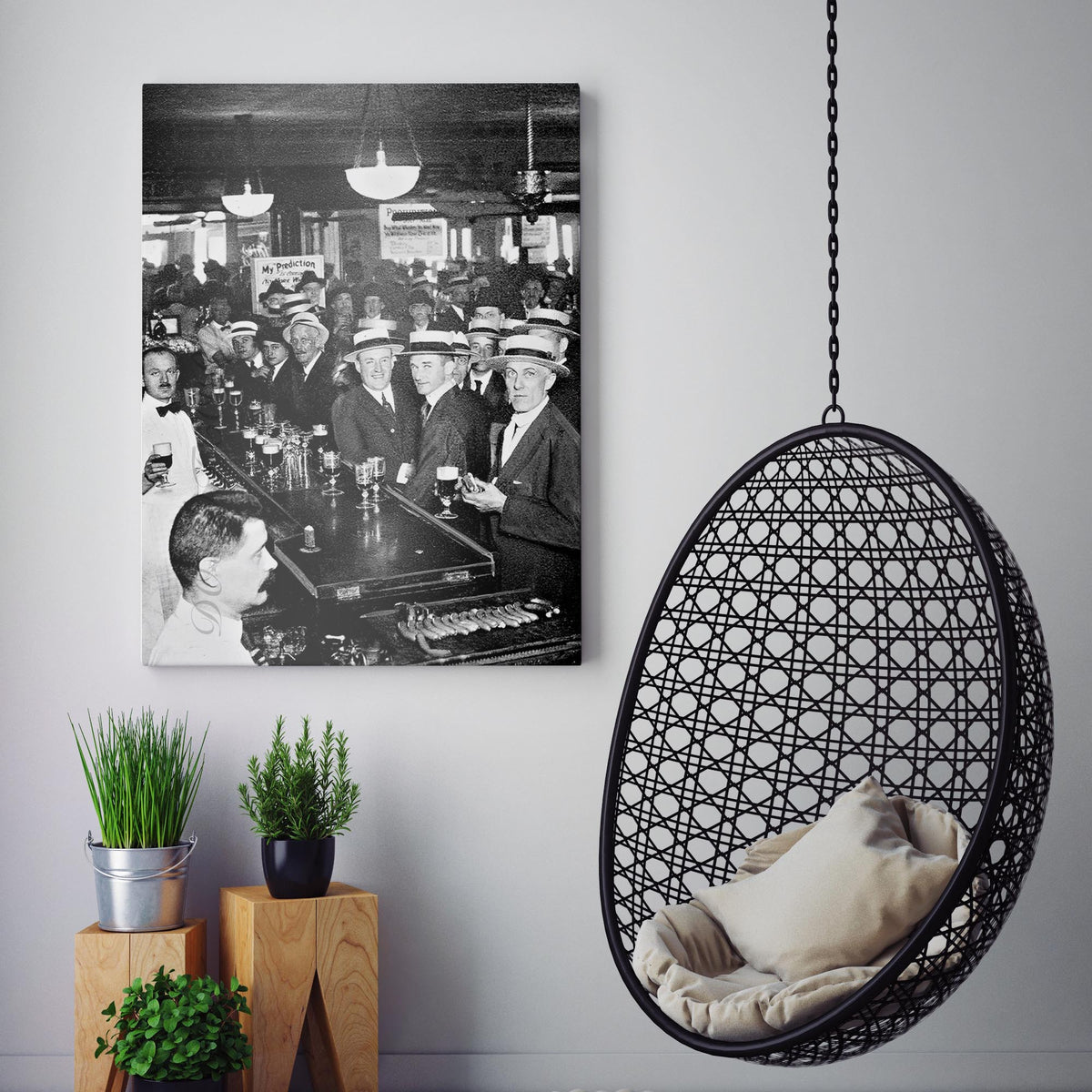 Crowded Bar Before Prohibition