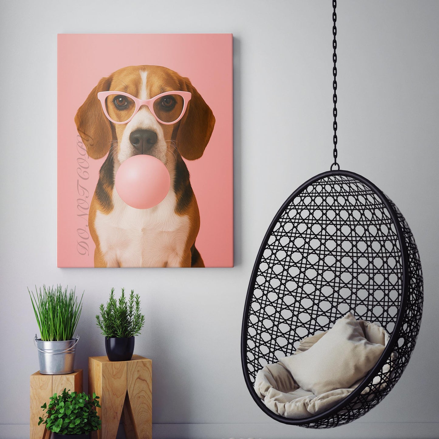 Beagle Dog Pink Bubble Gum Sunglasses