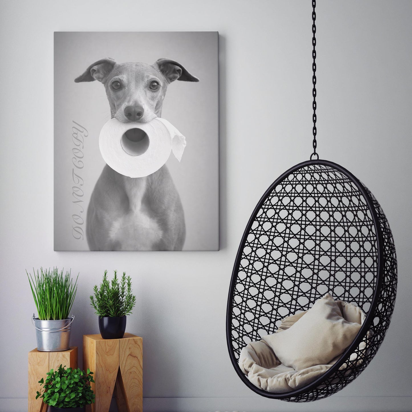 Italian Greyhound Dog Toilet Paper