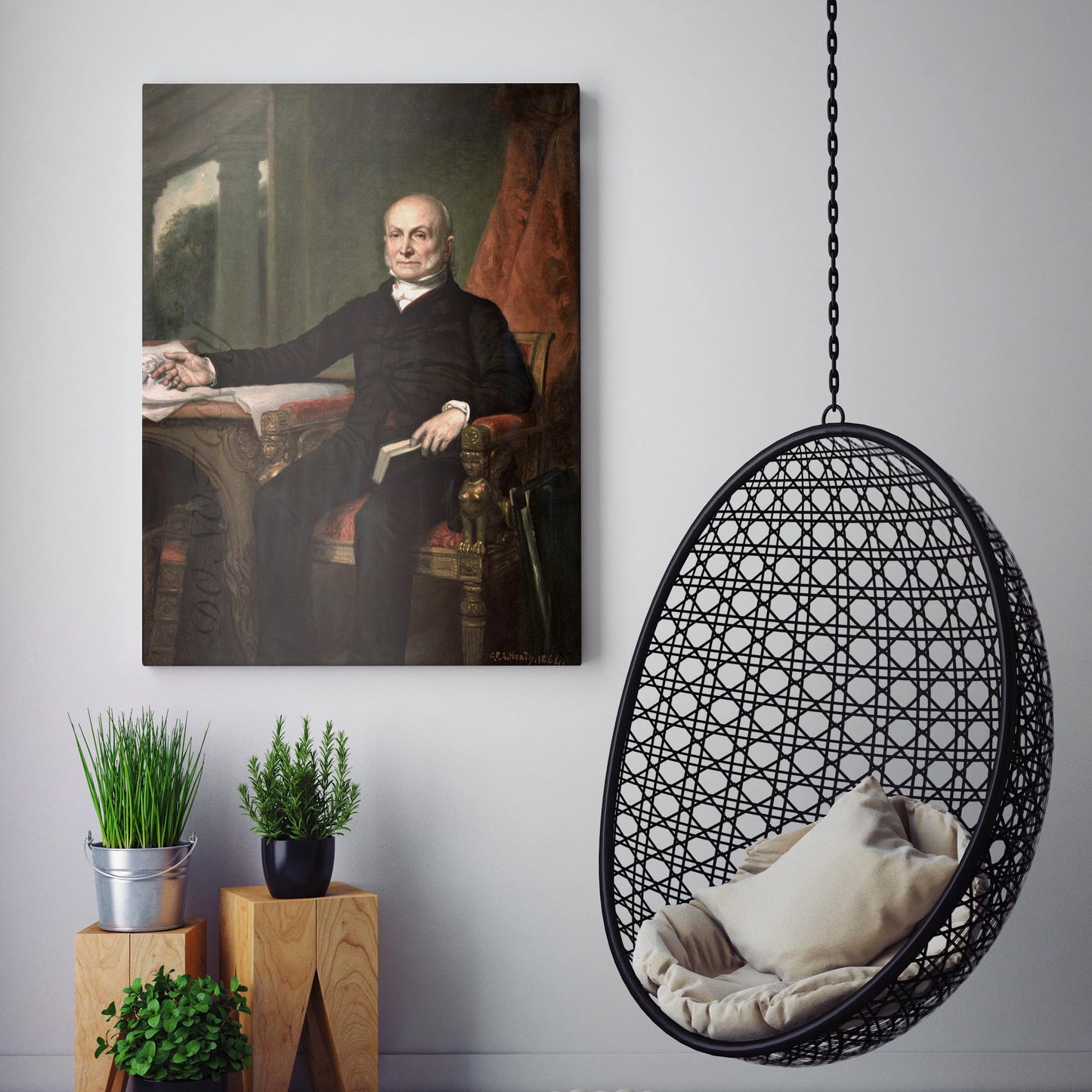 John Quincy Adams Portrait 1858 by George P.A. Healy