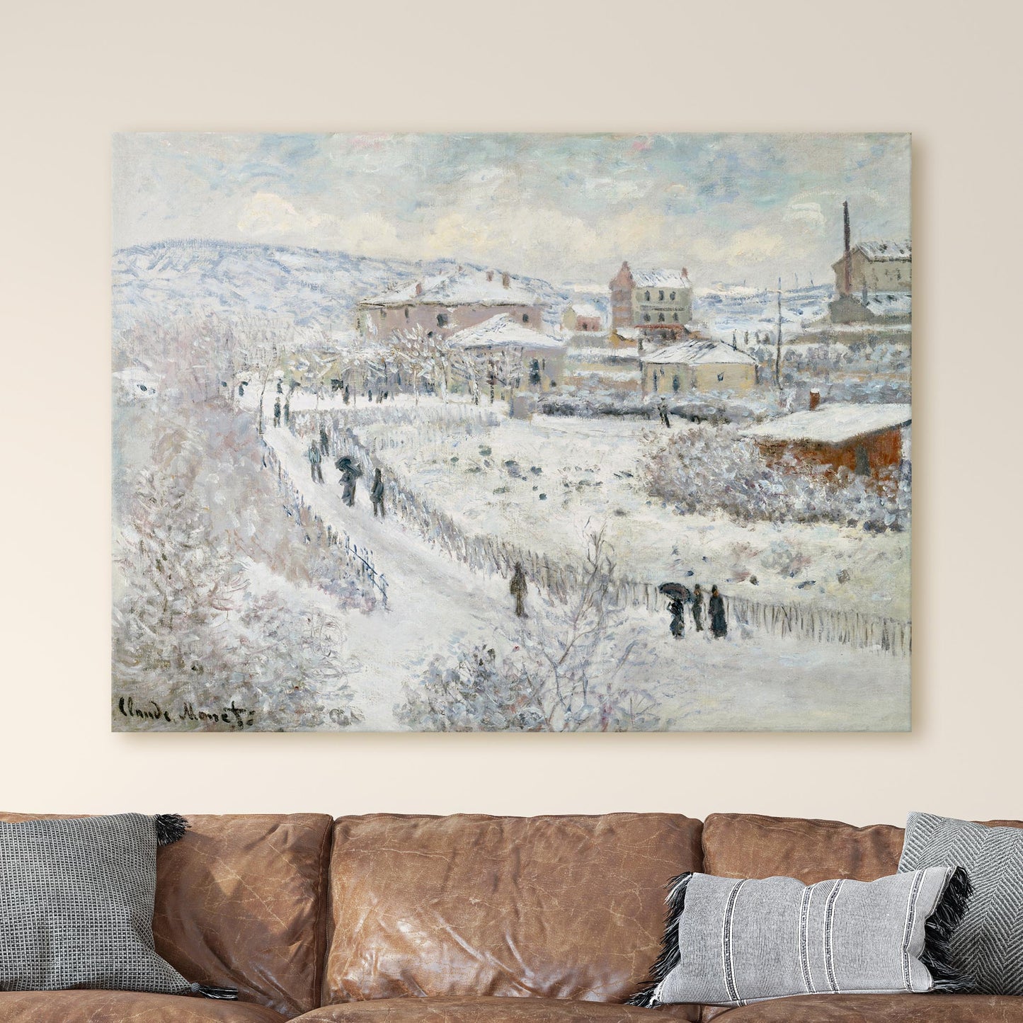 Snow Effect at Argenteuil - Claude Monet