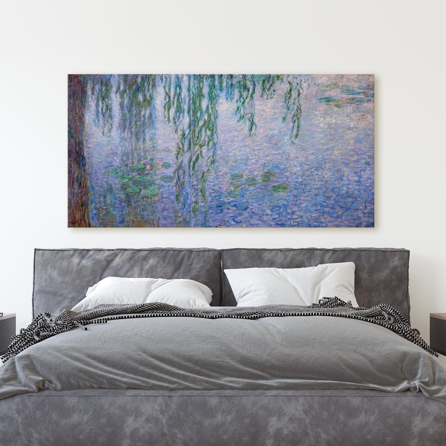 Clear Morning with Willows - Claude Monet