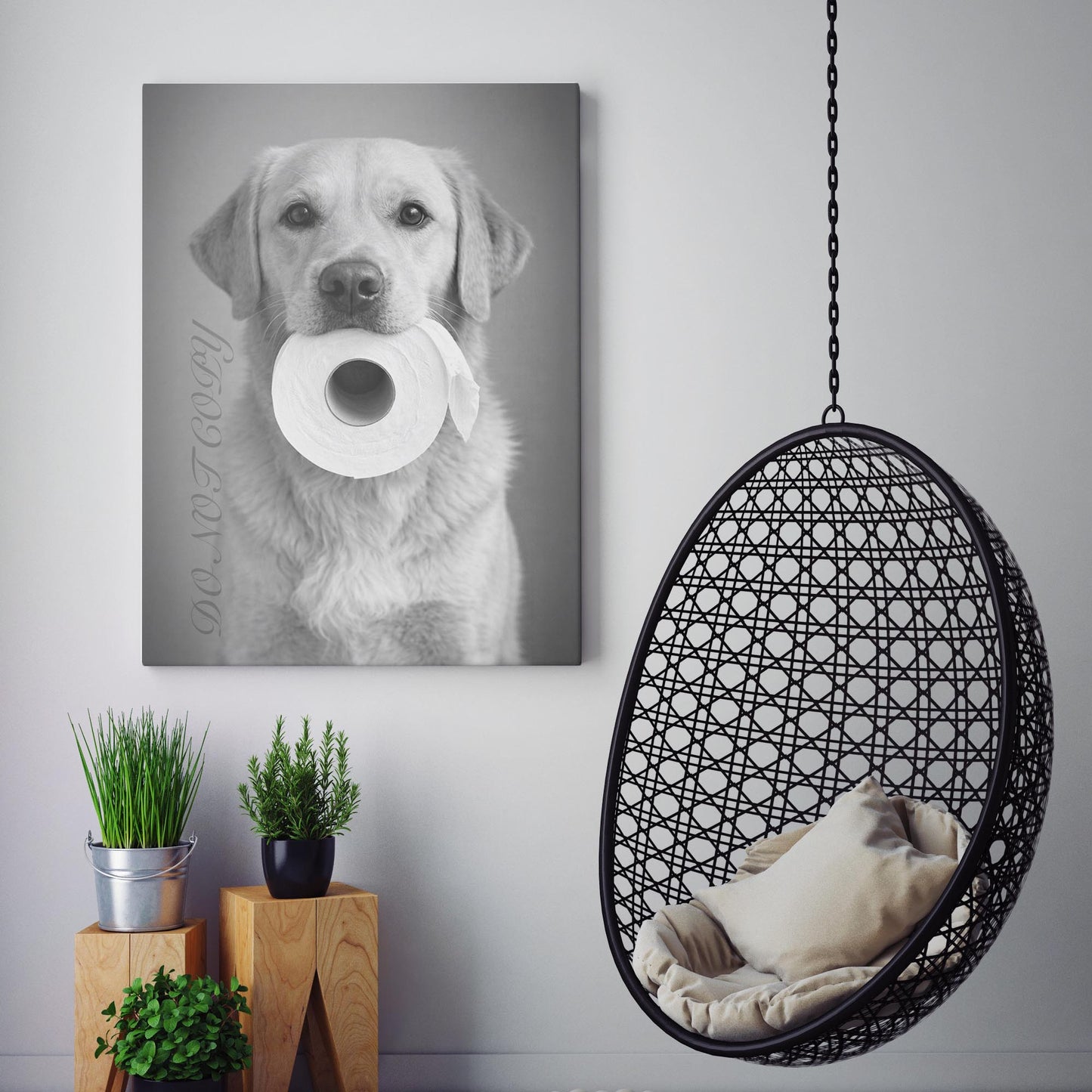 Yellow Labrador Dog Toilet Paper