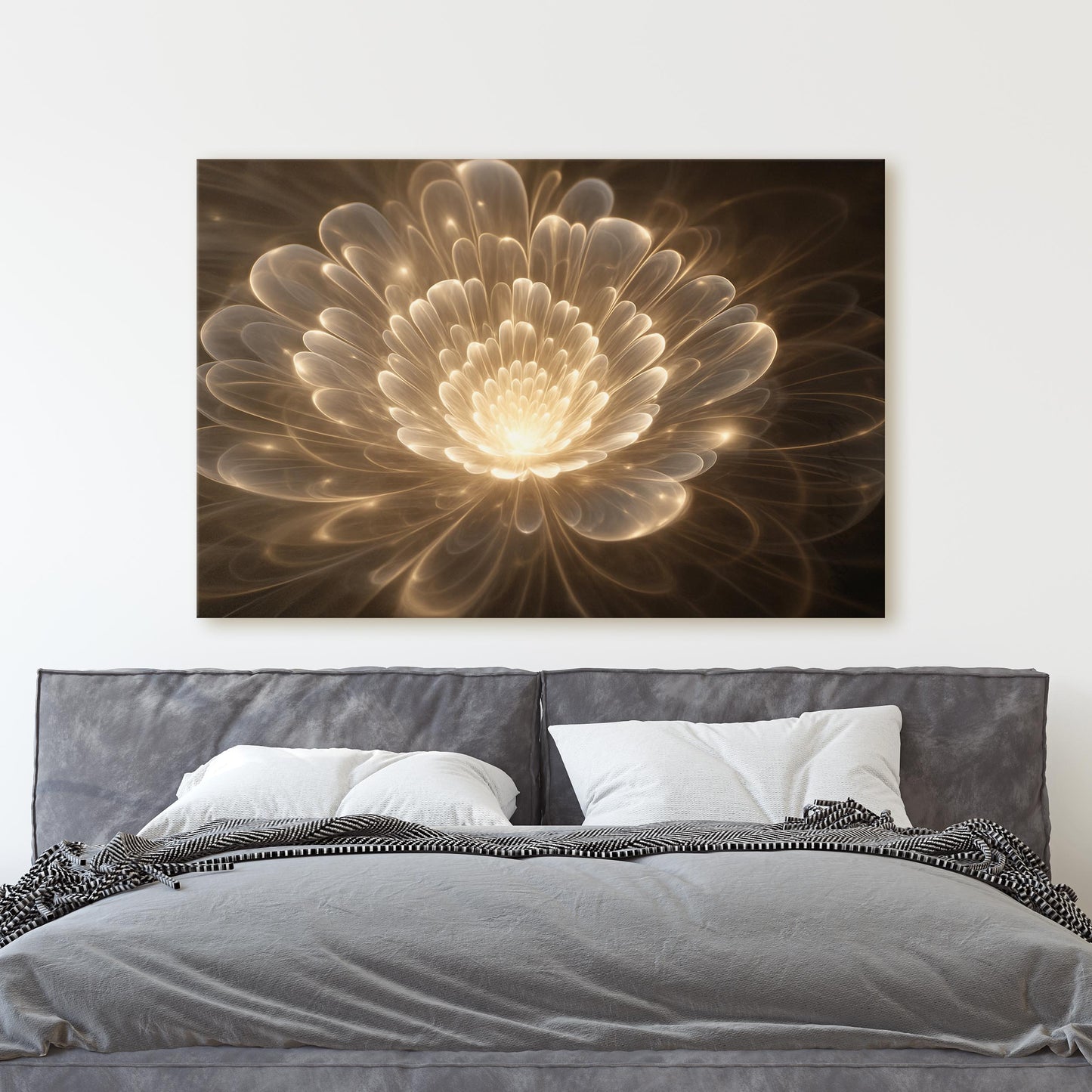 Golden Fractal Flowers