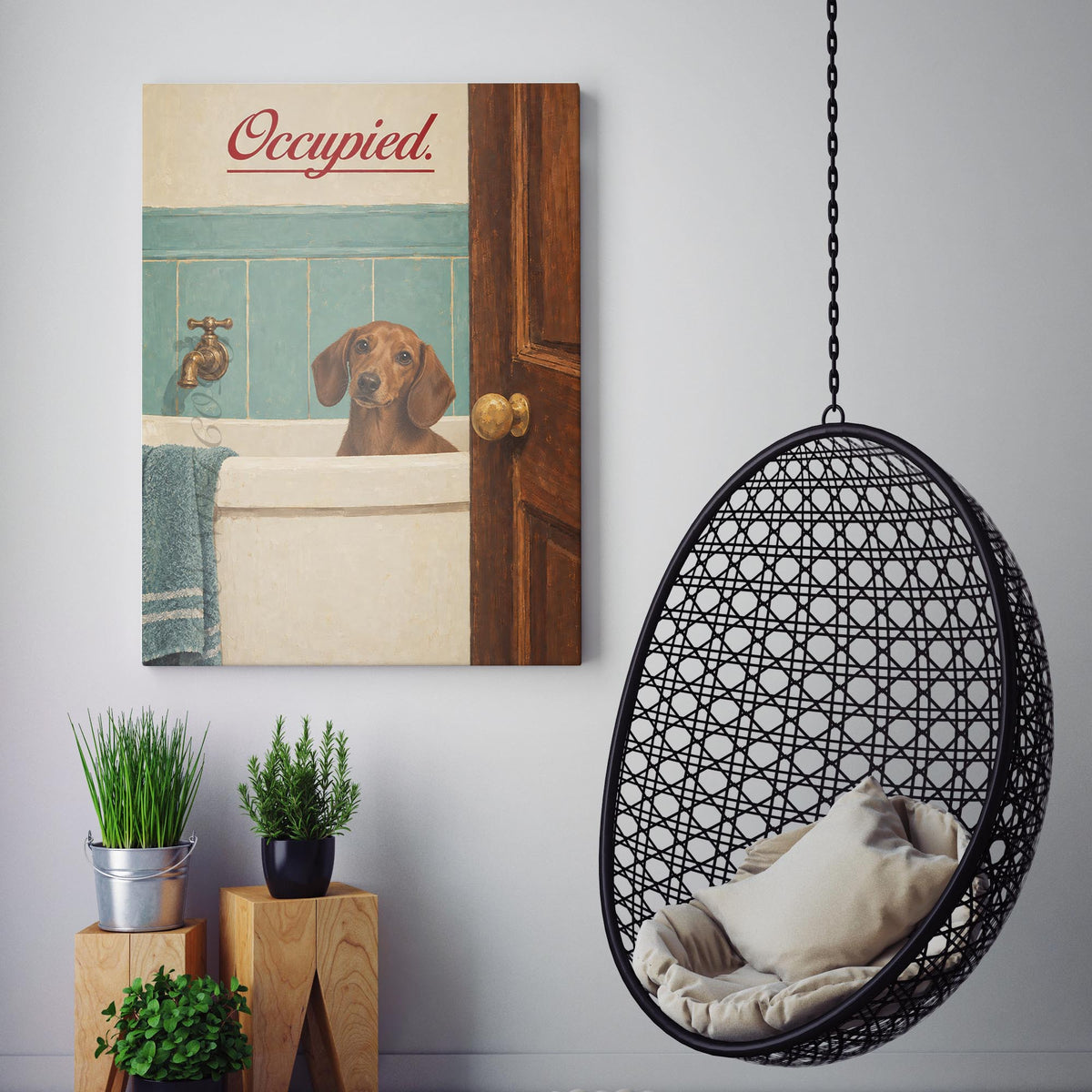 Occupied - Dachshund Bath Time
