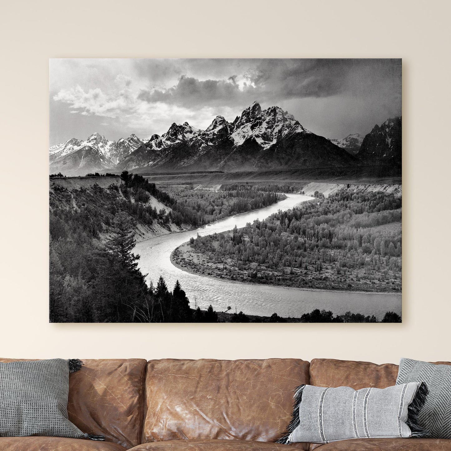 The Tetons & the Snake River, Grand Teton National Park by Ansel Adams