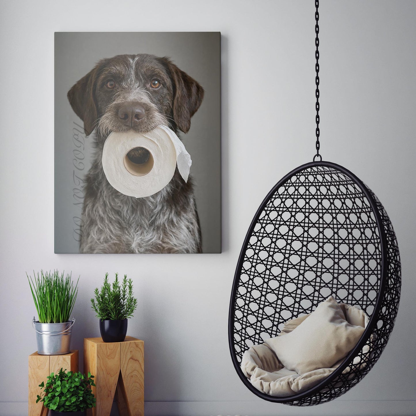 German Wirehaired Pointer Dog Toilet Paper