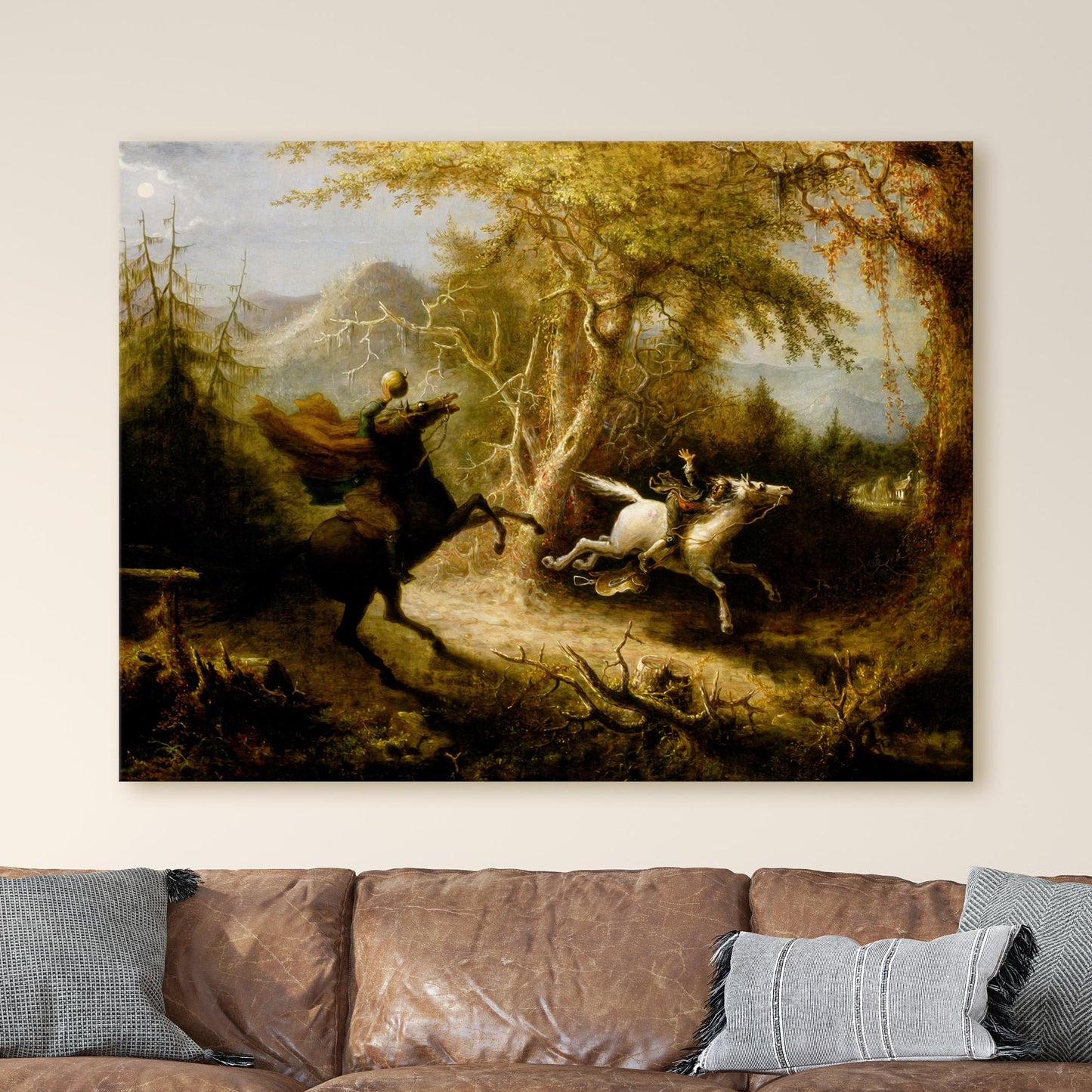 The Headless Horseman Pursuing Ichabod Crane by John Quidor