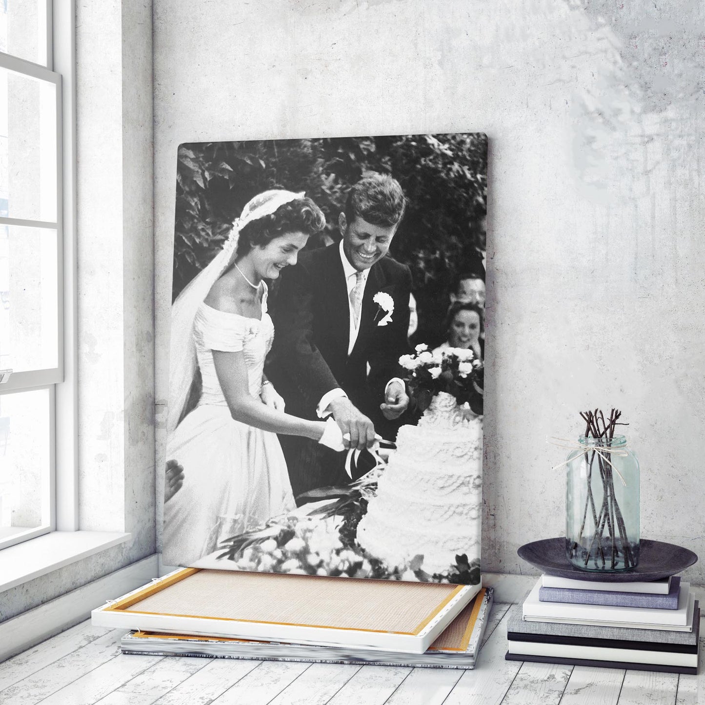 John F Kennedy (JFK) and Jackie Kennedy Wedding