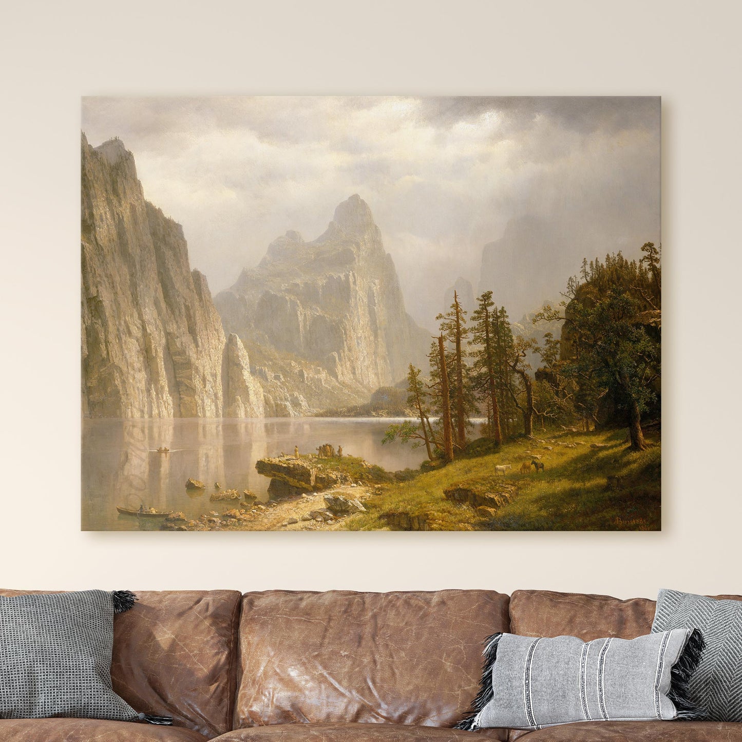 Merced River, Yosemite Valley (1866) by Albert Bierstadt