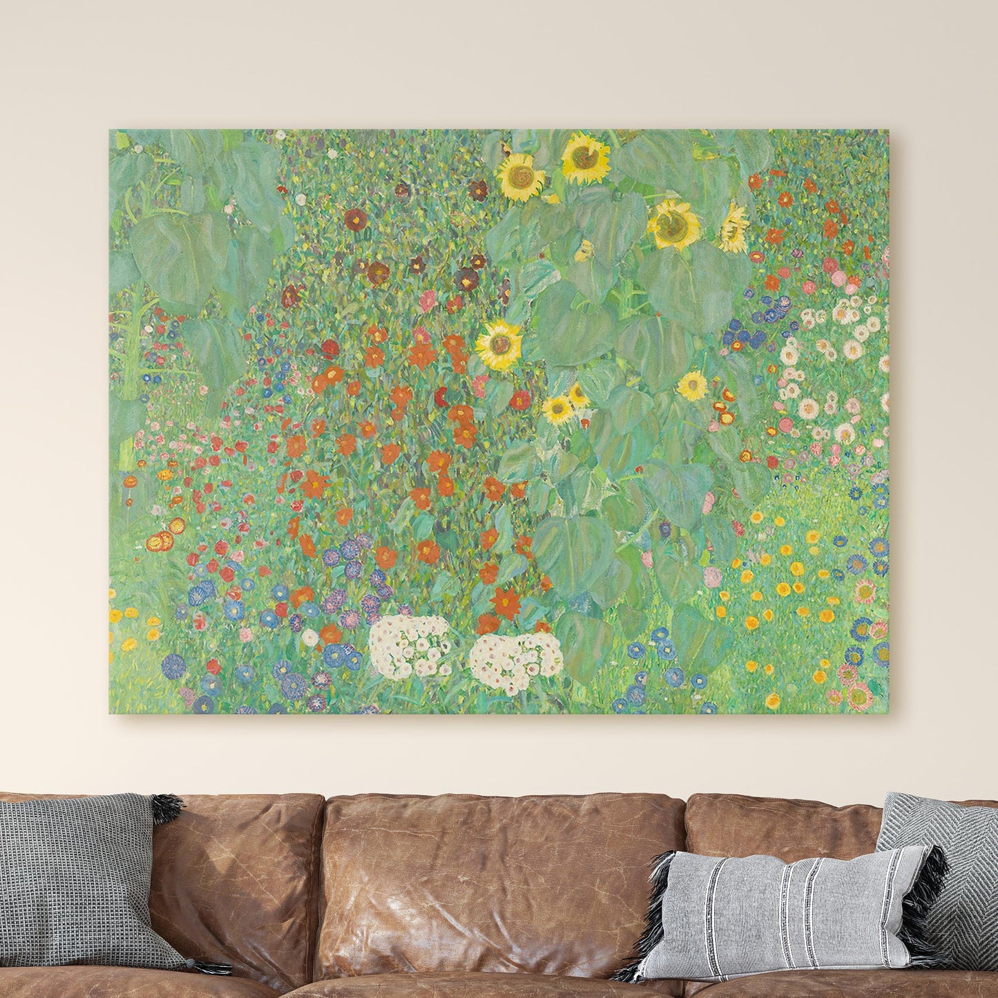 Farm Garden With Sunflowers, 1905-06 by Gustav Klimt