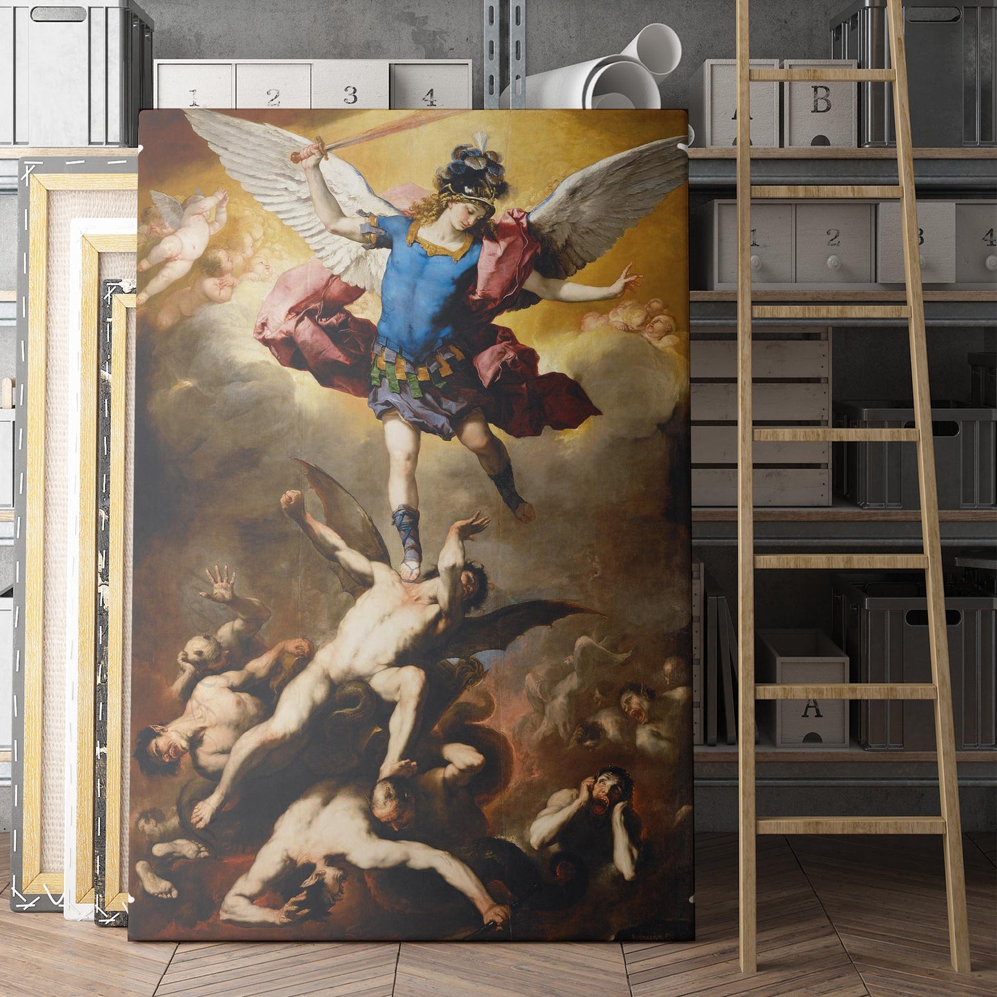 The Fall of The Rebel Angels by Luca Giordano