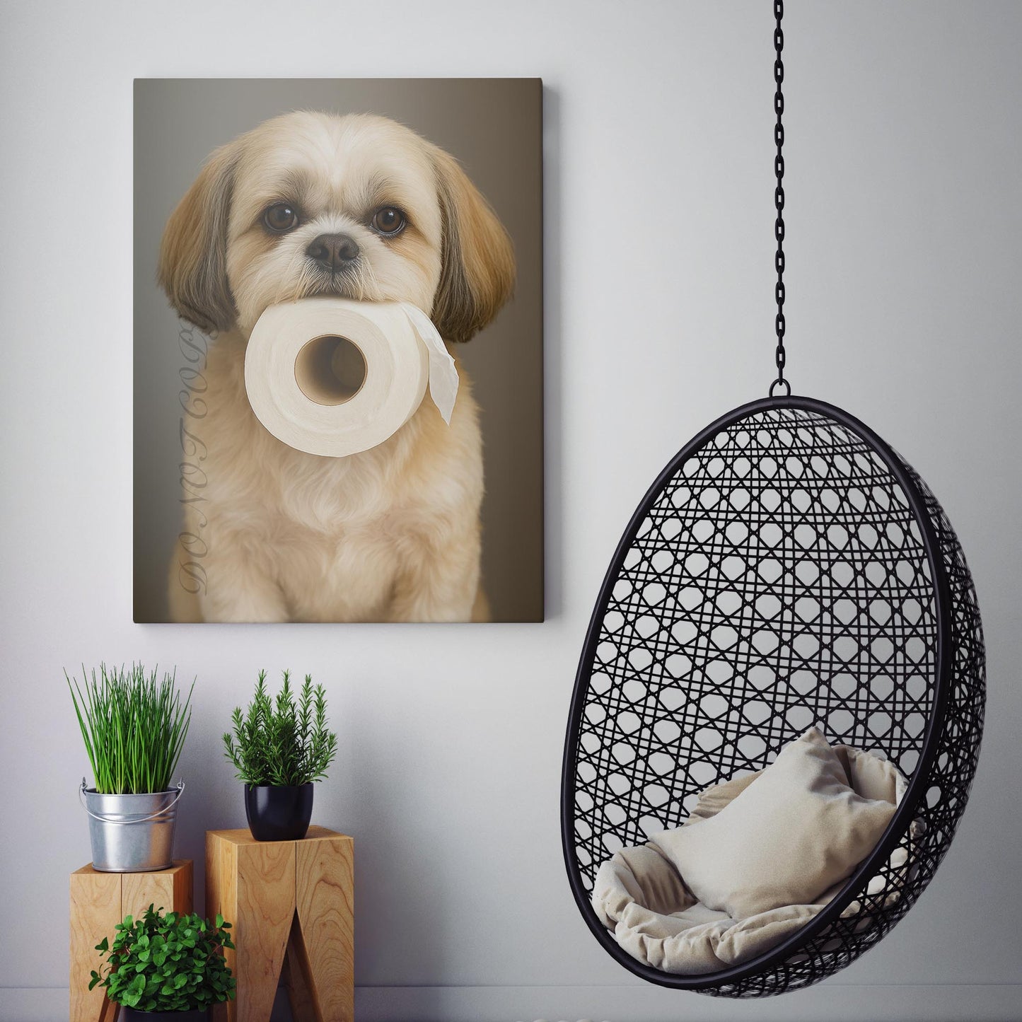 Shih Tzu Dog Toilet Paper