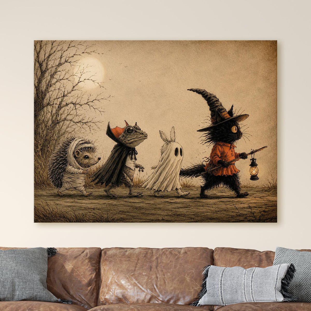 Moonlit Halloween Friends