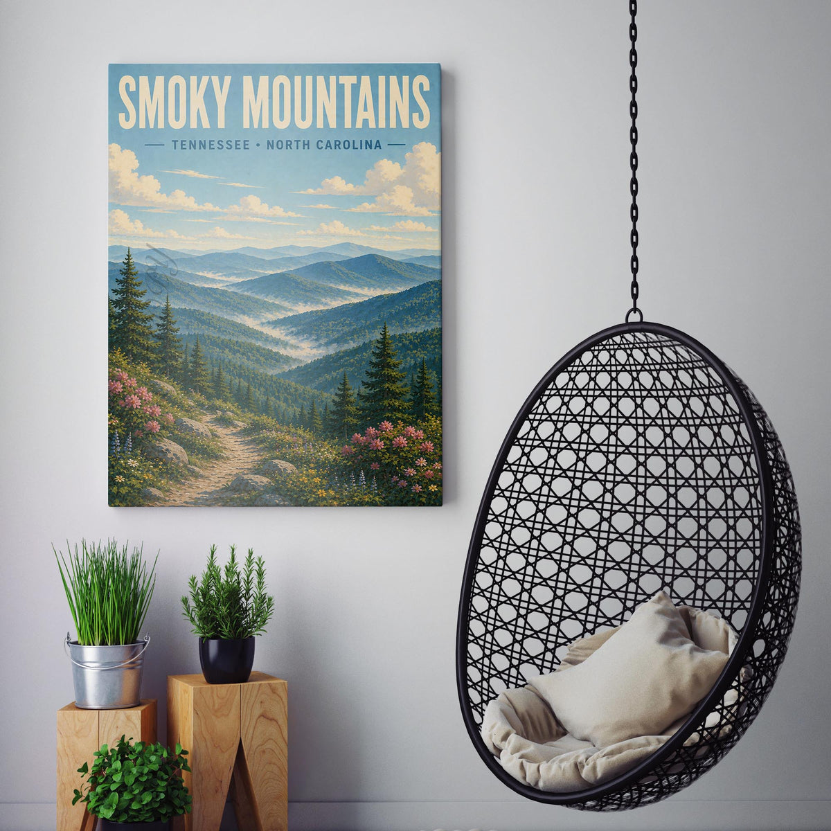 Smoky Mountains Travel Poster