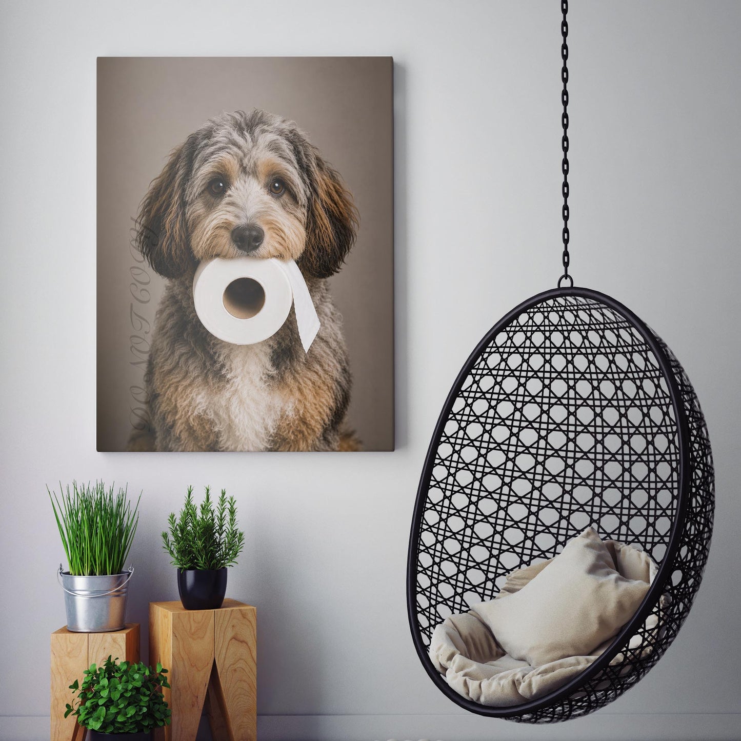 Aussie Doodle Dog Toilet Paper