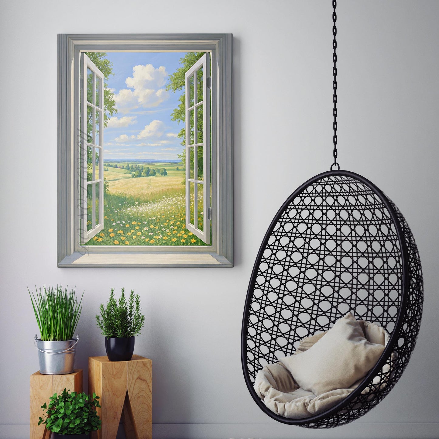 Open Window To The Countryside