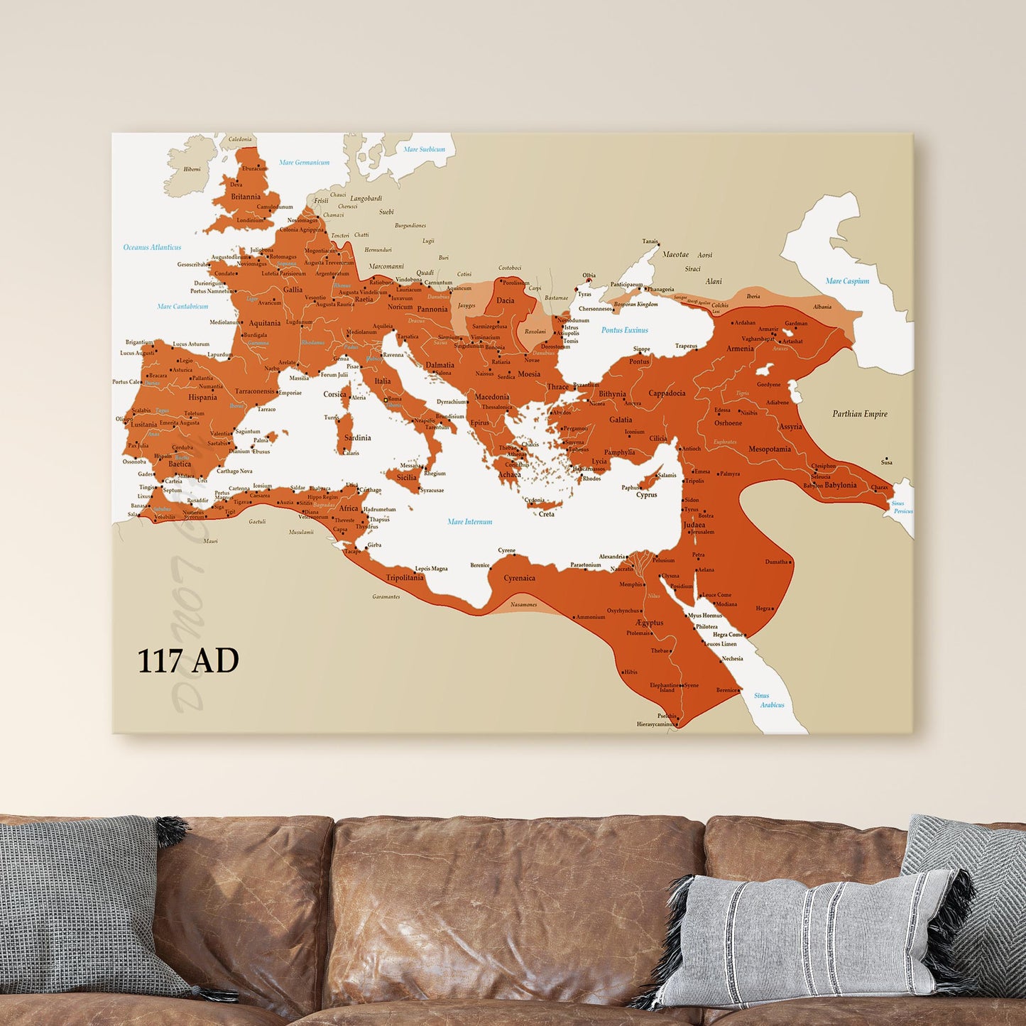 The Roman Empire At Its Peak, 117 AD