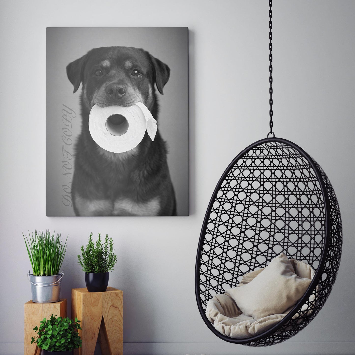 Rottweiler Dog Toilet Paper