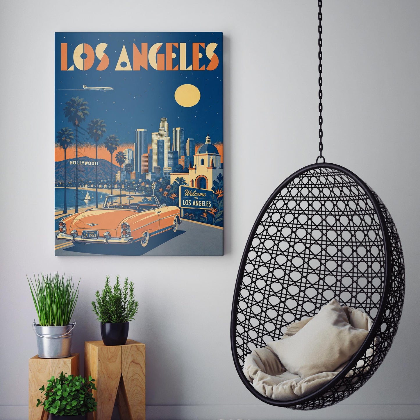 Los Angeles Vintage Travel Poster