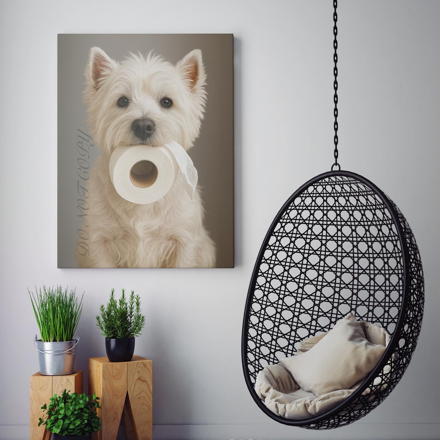 West Highland White Terrier Dog Toilet Paper