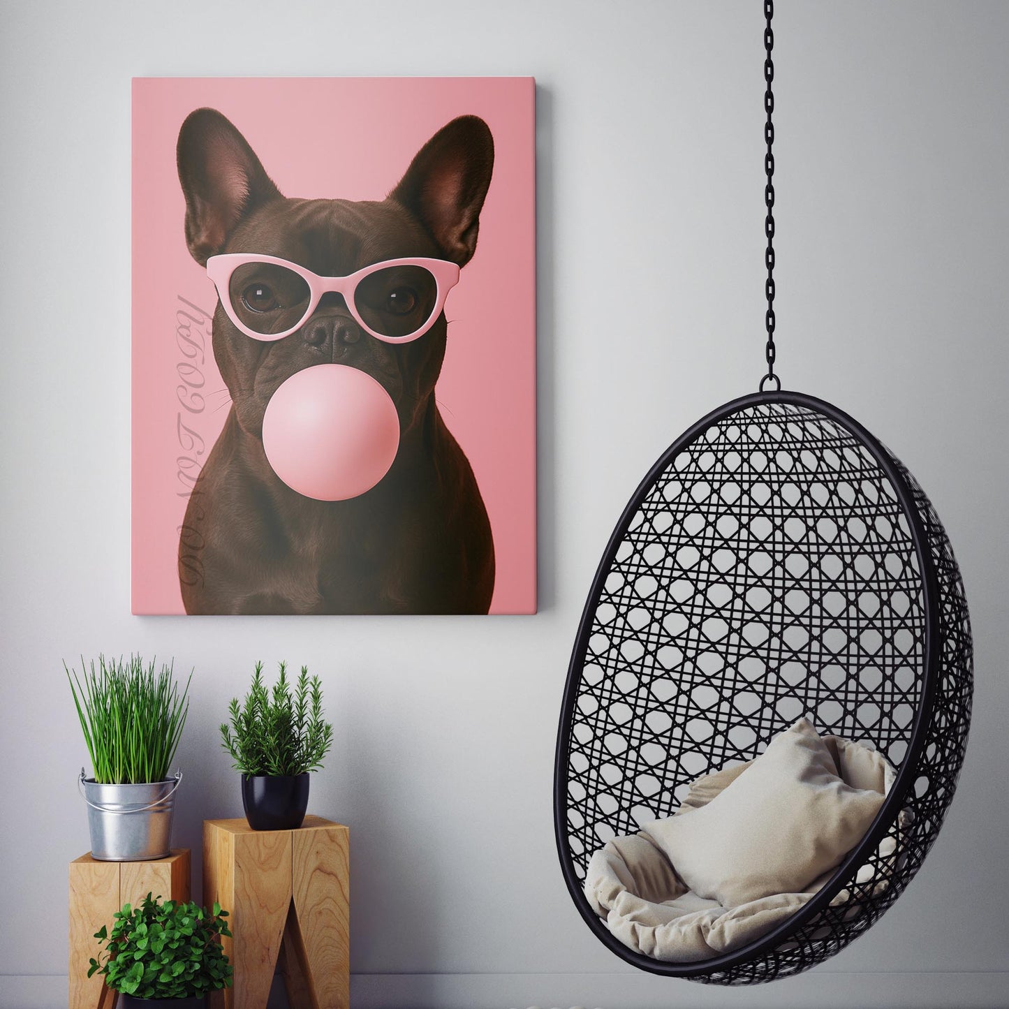 French Bulldog Pink Bubble Gum Sunglasses