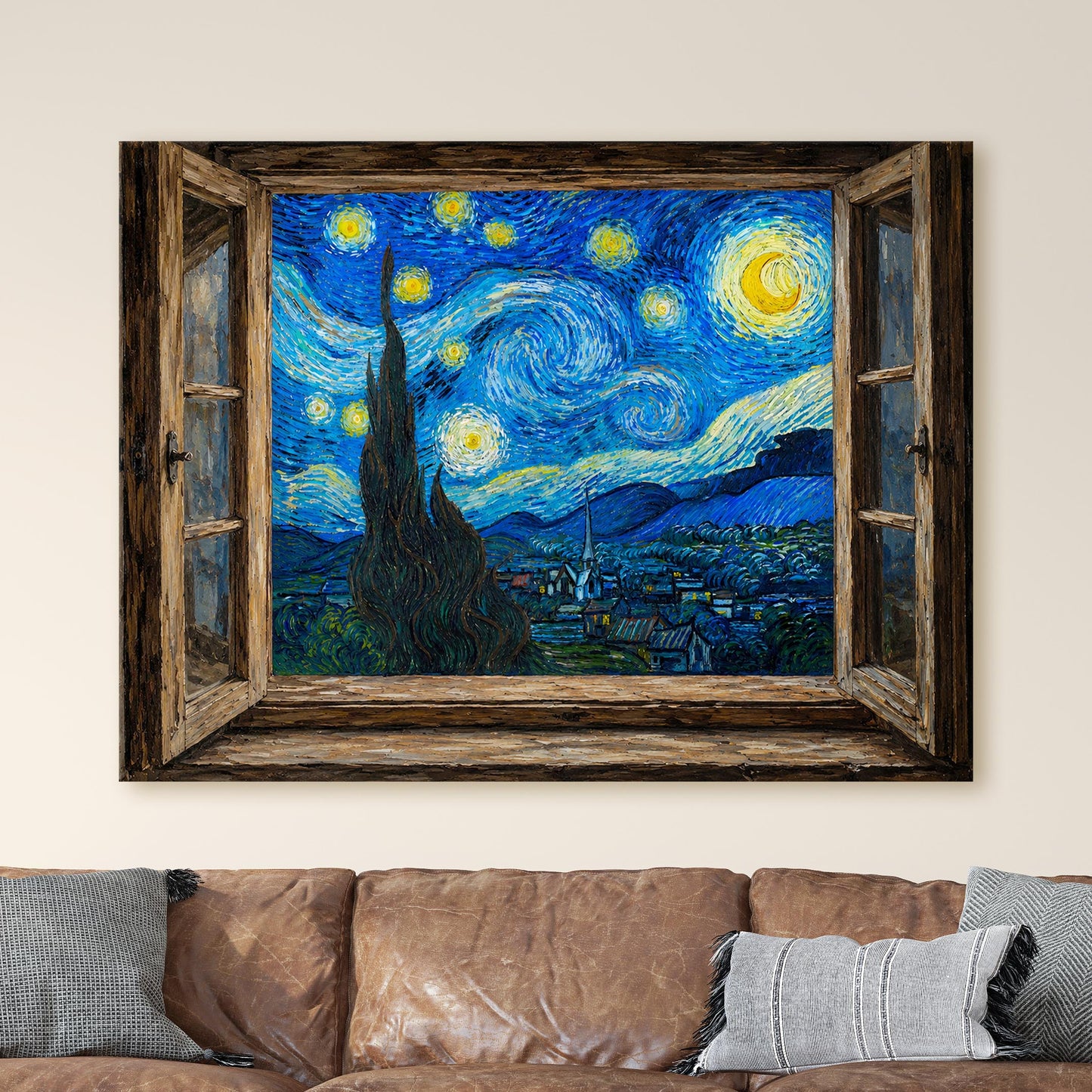 Open Window To A Starry Night Van Gogh