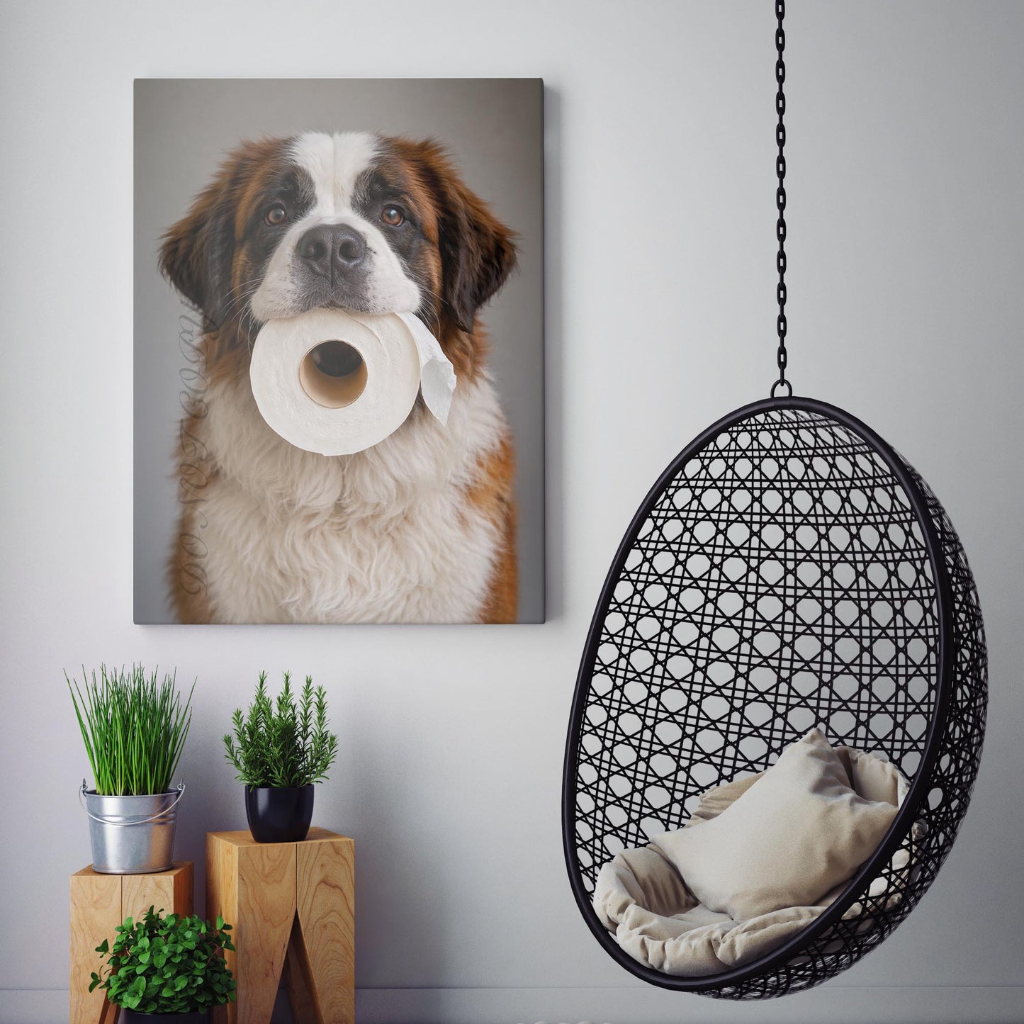 Saint Bernard Dog Toilet Paper