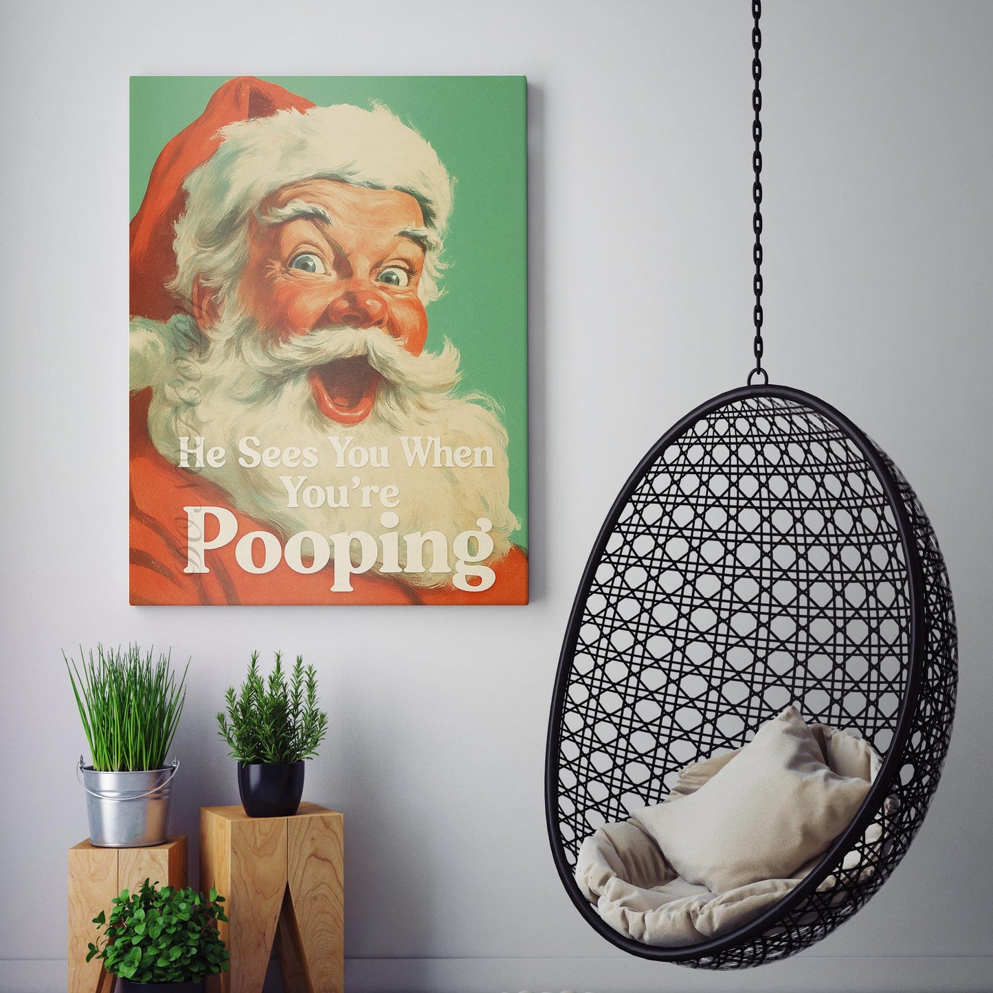 Santa Claus - He Sees You When You're Pooping