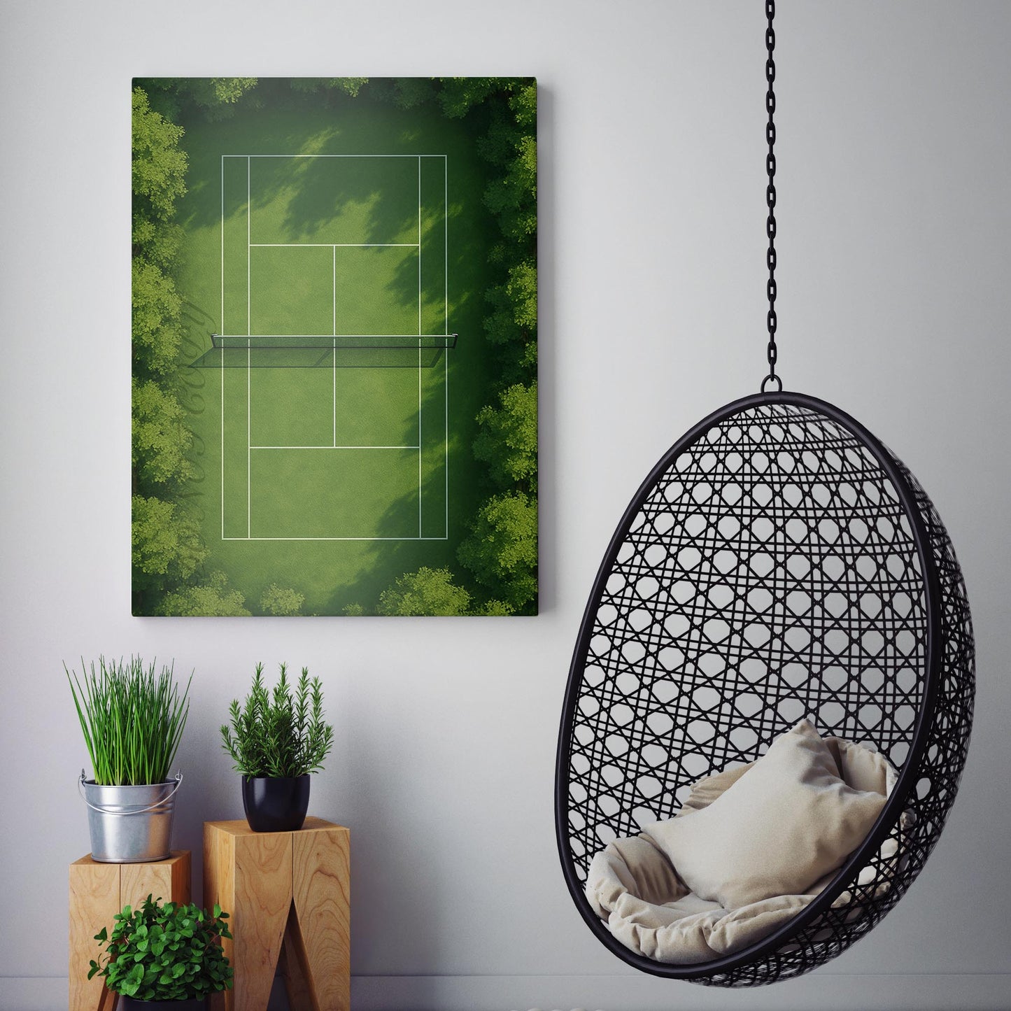 Grass Tennis Court