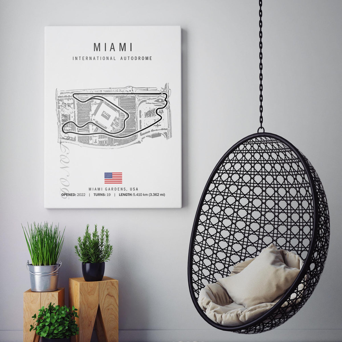 Miami Grand Prix Race Track Map