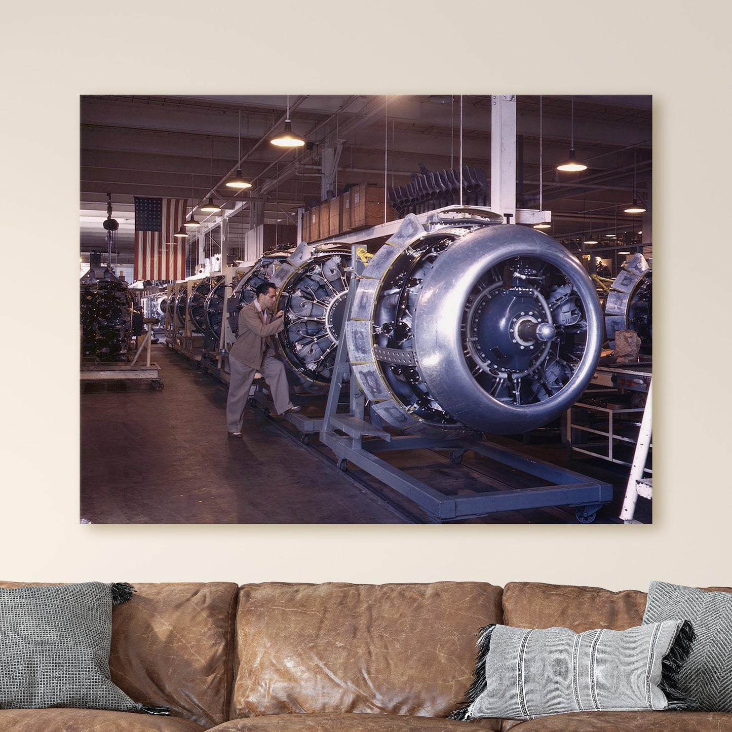 B52 Bomber Airplane Engines, World War Two