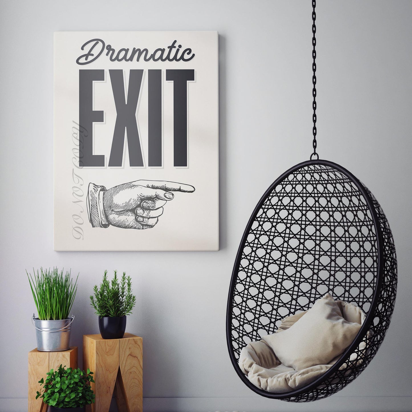 Dramatic Exit Sign