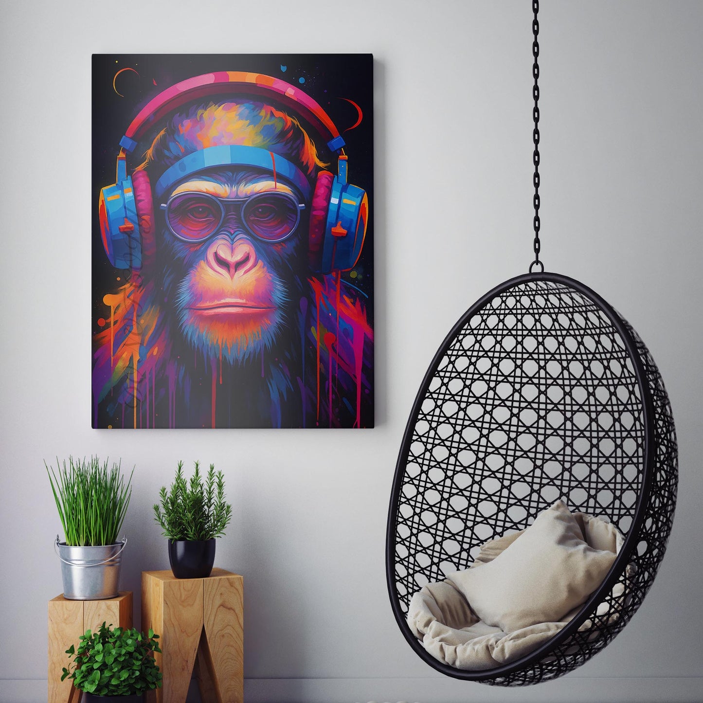 DJ Monkey Graffiti Banksy