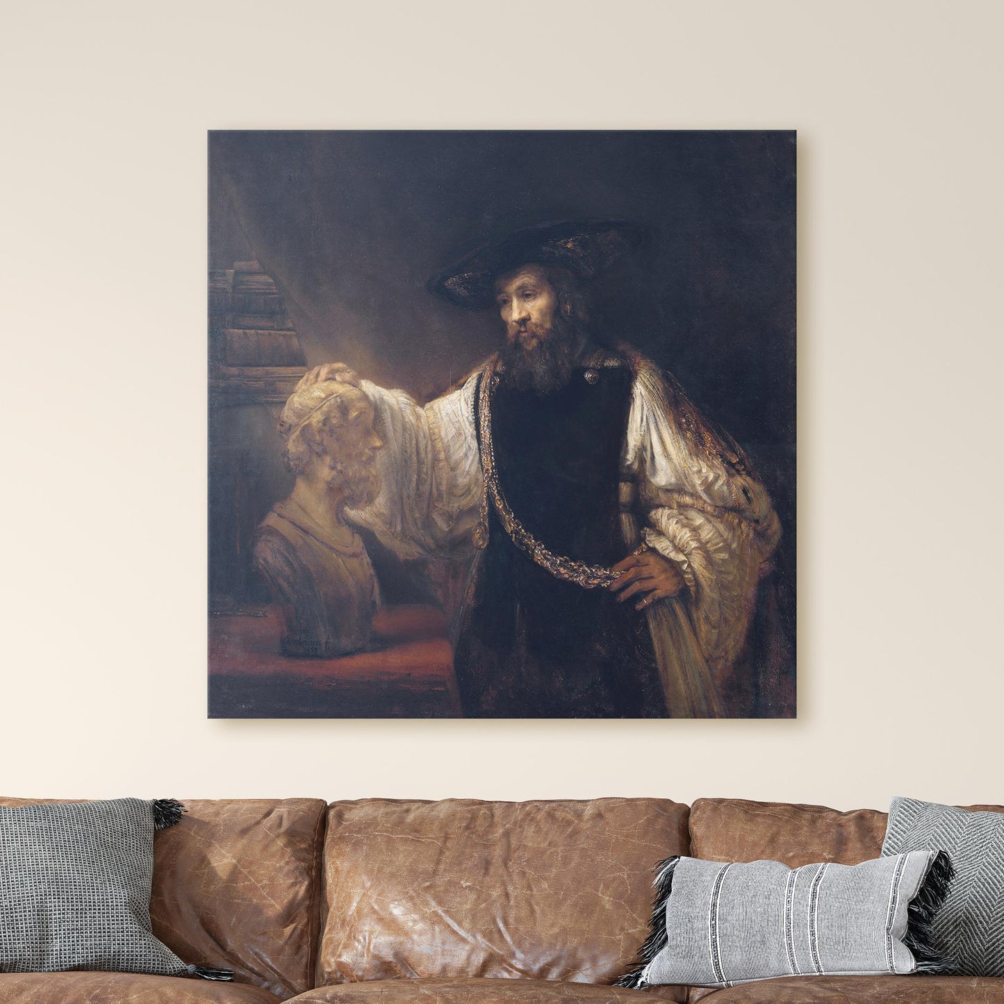 Aristotle With A Bust Of Homer by Rembrandt