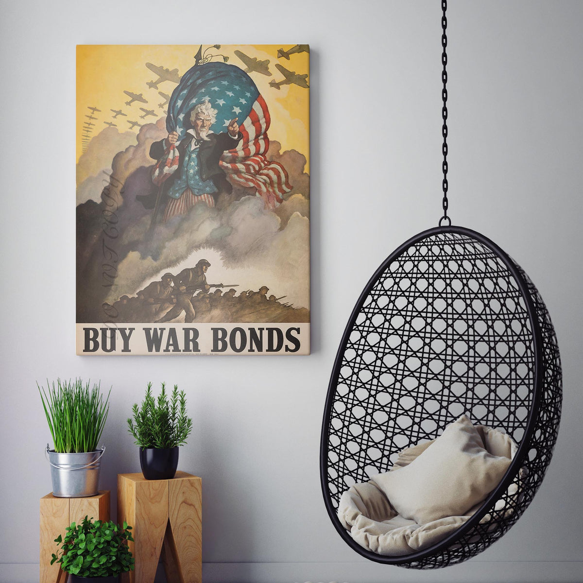 Uncle Sam - Buy War Bonds Poster