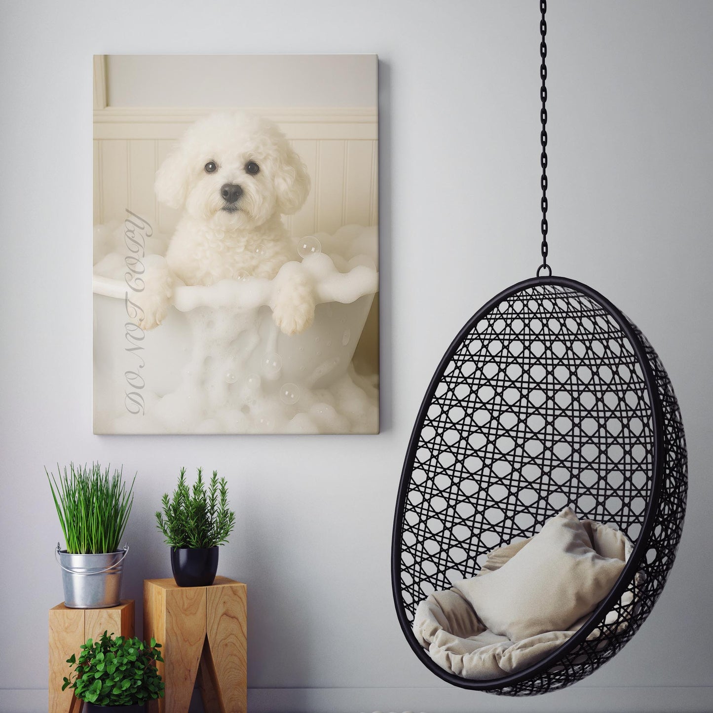 Bichon Frise Dog Bubble Bath