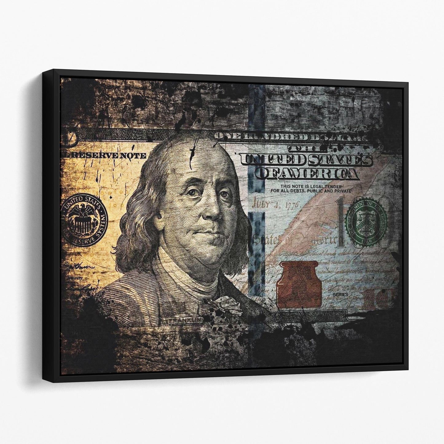 United States One Hundred Dollar Bill - Benjamin Franklin