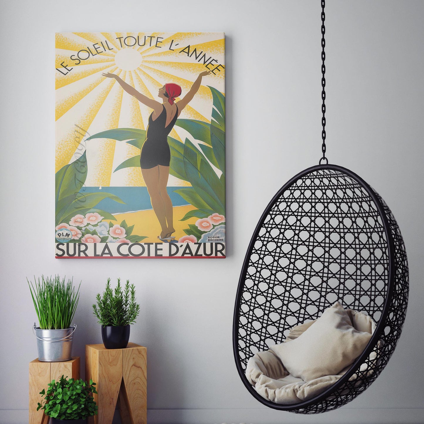 Cote dAzur, Le Soleil Toute, LAnne Vintage Drink Advertising