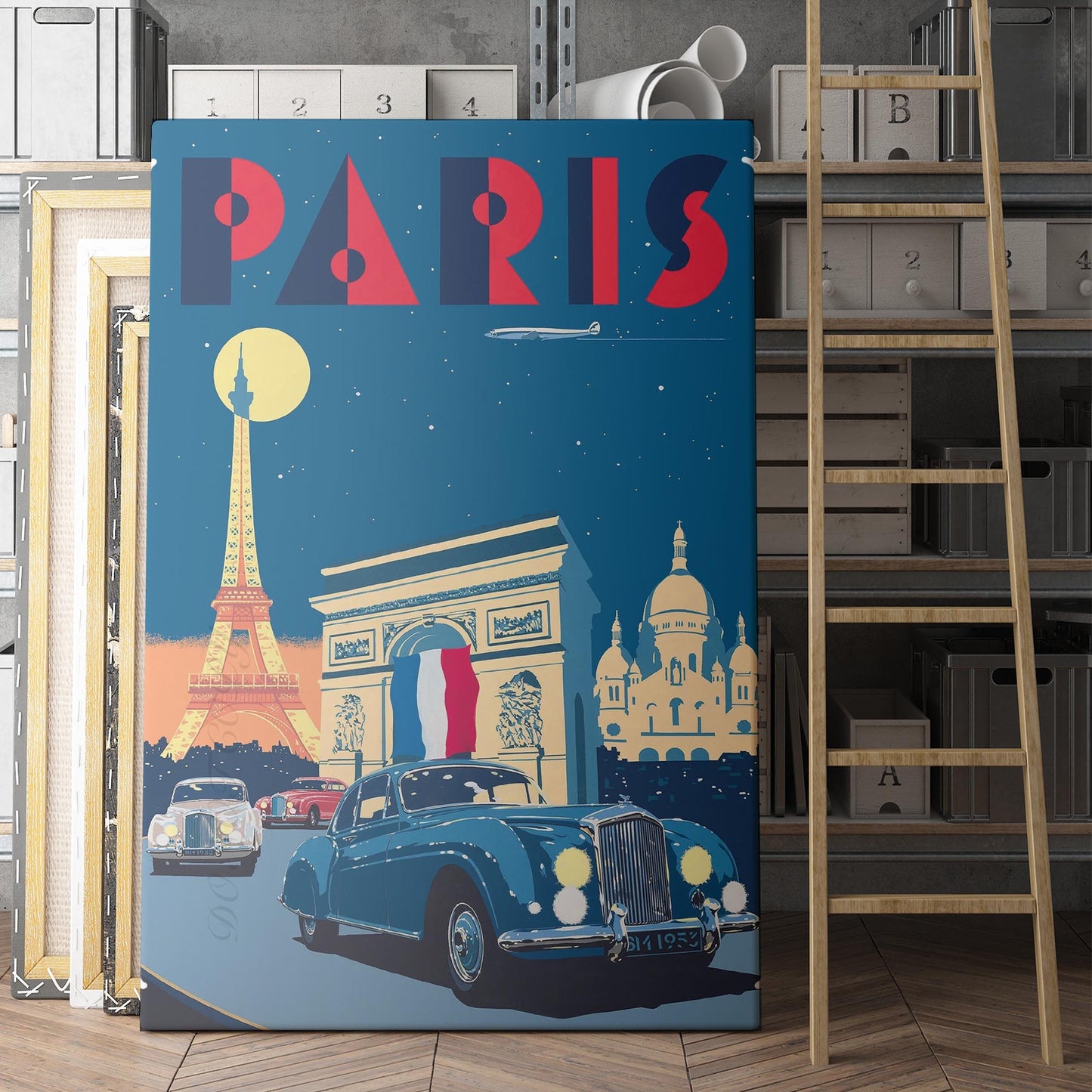 Paris Vintage Travel Poster