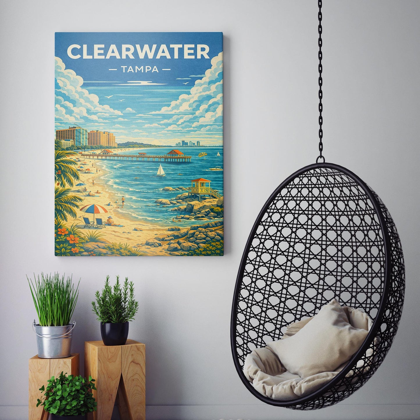 Clearwater Tampa Bay Travel Poster