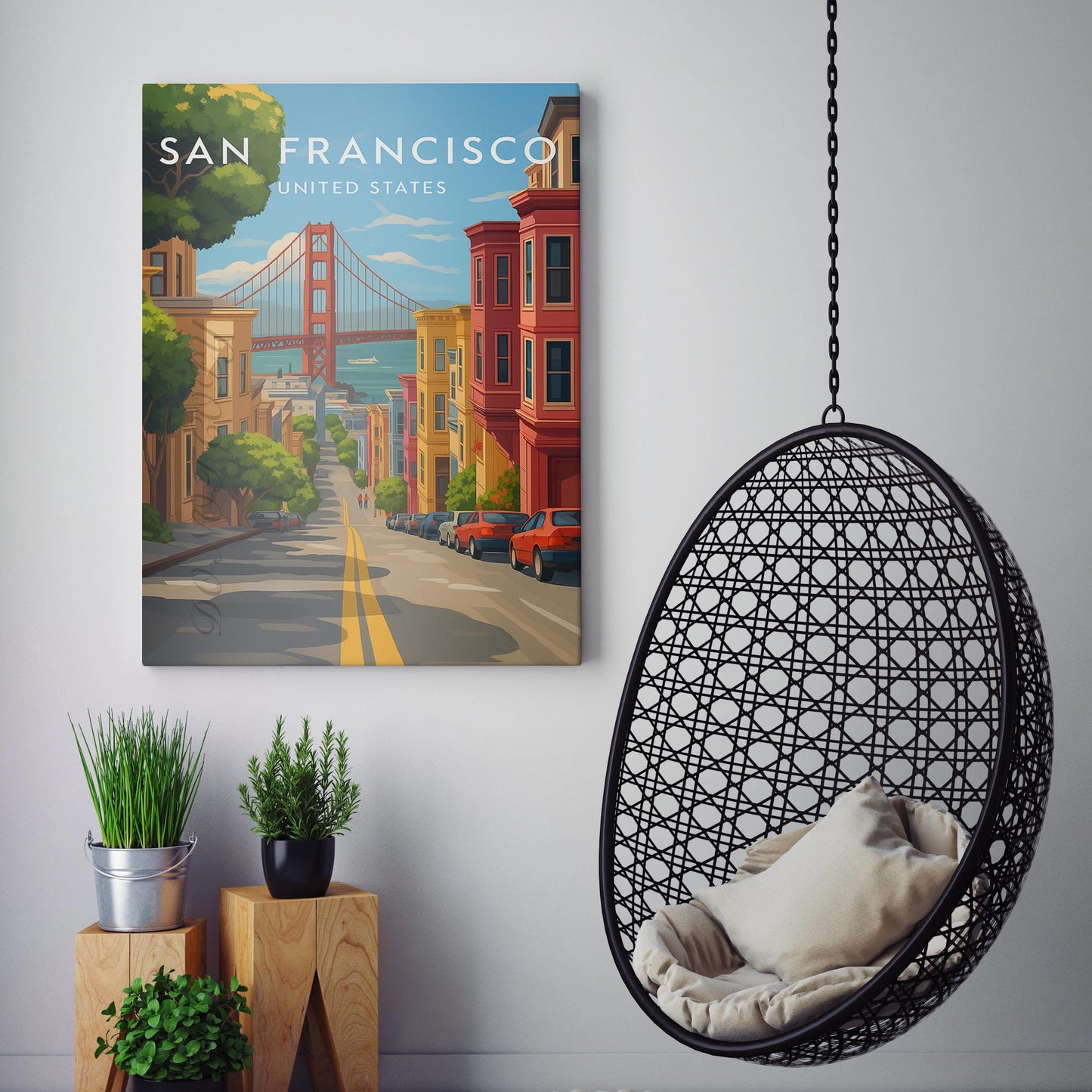 San Francisco Vintage Travel Poster