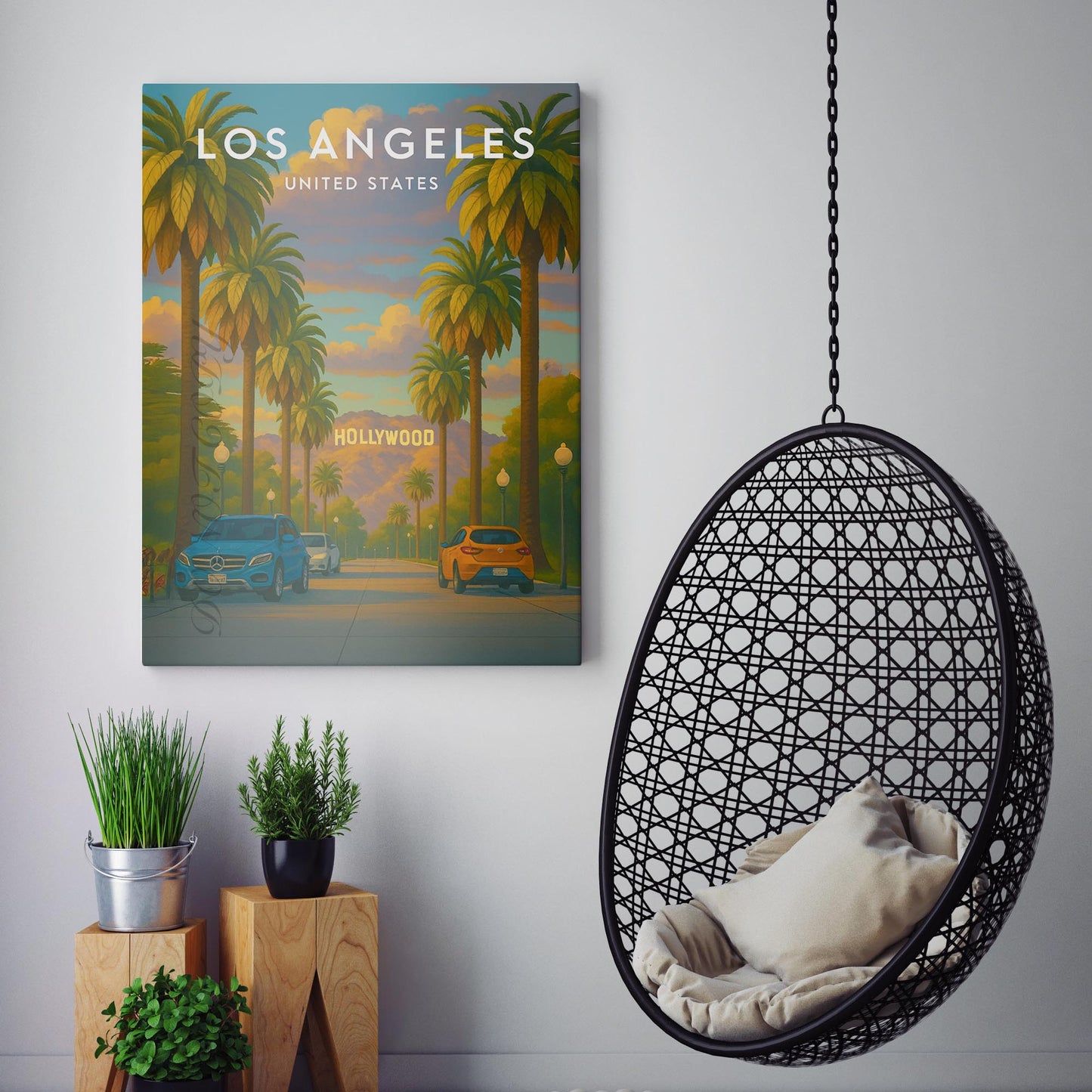 Los Angeles Vintage Travel Poster