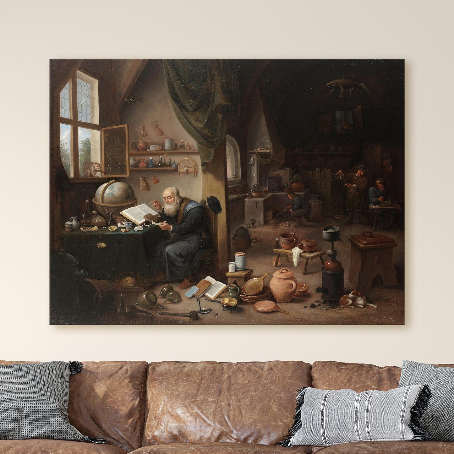 An Alchemist in His Laboratory by David The Younger Teniers