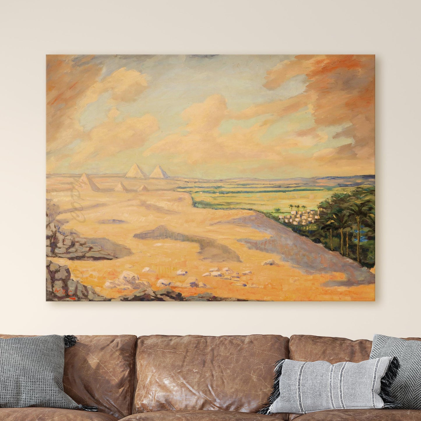 The Giza Pyramids at Cairo - Winston Churchill
