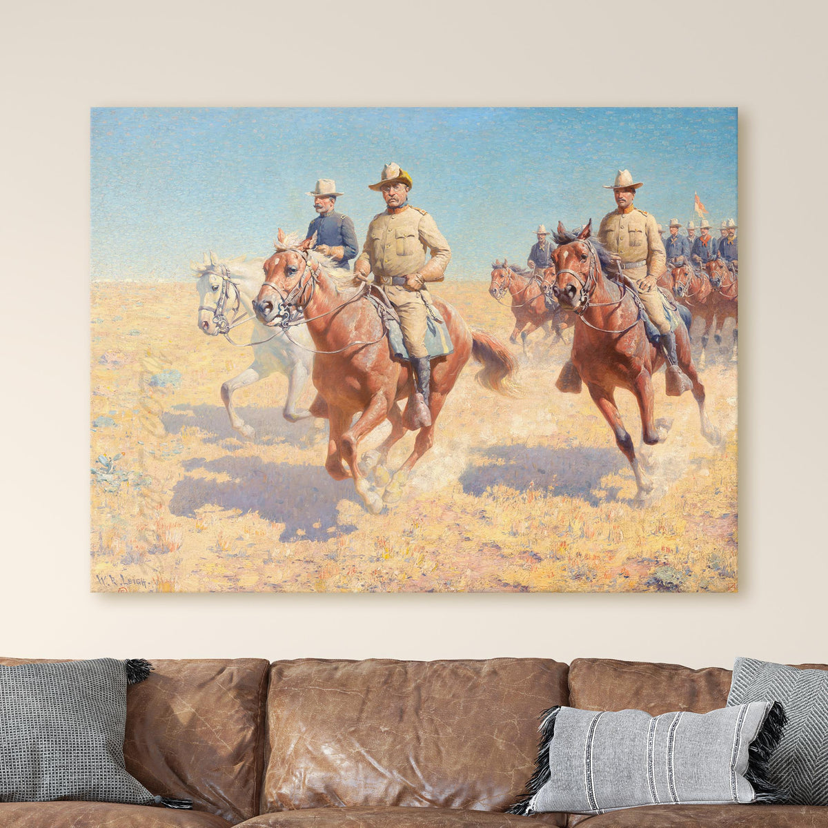 Theodore Roosevelt and the Rough Riders - William Robinson Leigh