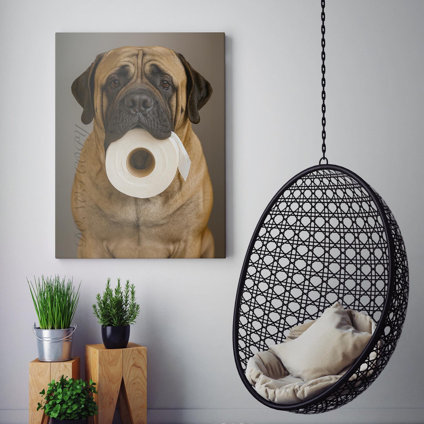 Mastiff Dog Toilet Paper